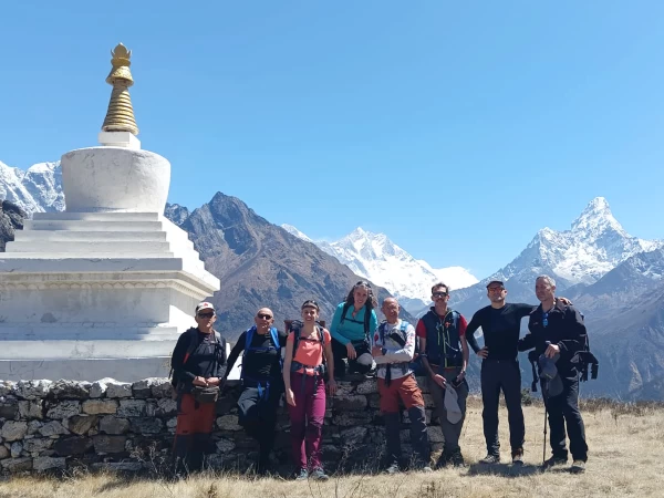 Amadablam And Monastery In Everest