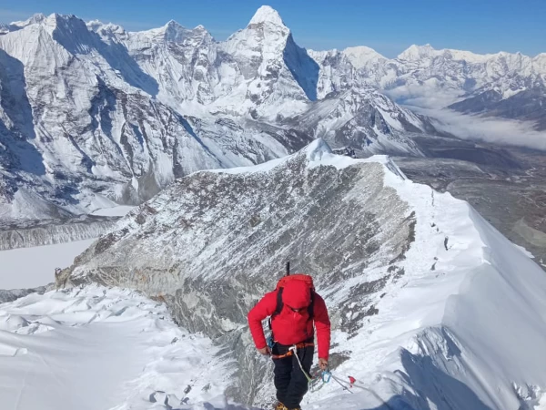 Climbing Mera Peak