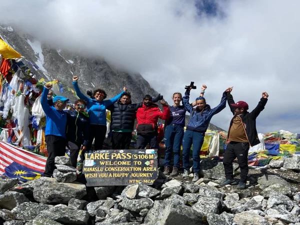 Summit To Larkya Pass