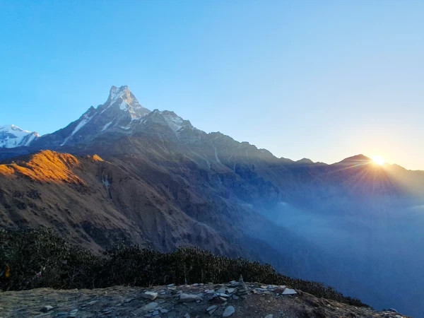 Sunrise In Himalayas Of Nepal