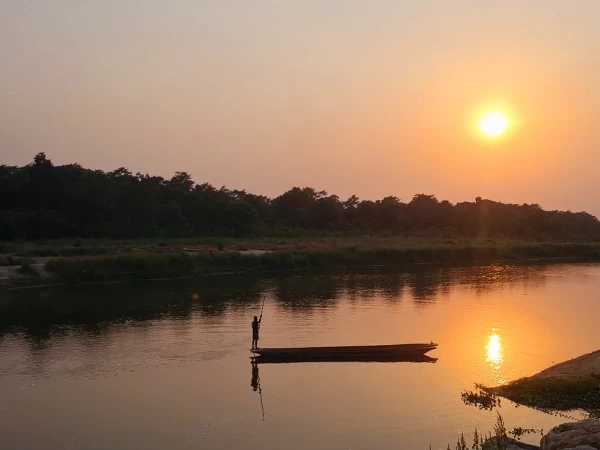 Sunset In Chitwan 1